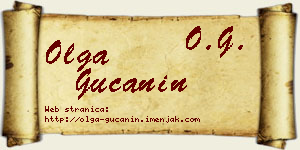 Olga Gučanin vizit kartica